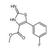 2-氨基-5-(3-氟苯基)-4-噻唑羧酸甲酯结构式
