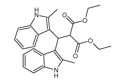 diethyl bis(2-methyl1H-indol-3-yl)methylmalonate Structure