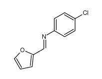 N-(2-furylmethylene)-p-chloraniline结构式