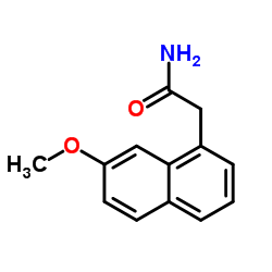 7-甲氧基萘-1-乙酰胺结构式