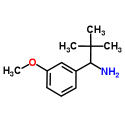 1-(3-Methoxyphenyl)-2,2-dimethyl-1-propanamine结构式