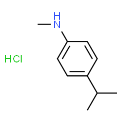 N-甲基-4-(丙烷-2-基)苯胺盐酸盐结构式