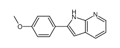 2-(4-Methoxyphenyl)-1H-pyrrolo[2,3-b]pyridine结构式