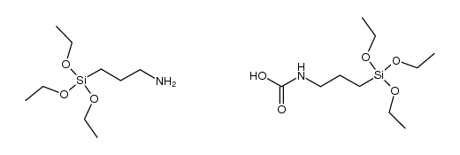 3-(triethoxysilyl)propylammonium 3-(triethoxysilyl)propylcarbamate结构式
