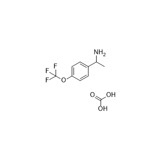 1-(4-(三氟甲氧基)苯基)乙烷-1-胺碳酸盐结构式