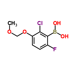 [2-Chloro-6-fluoro-3-(methoxymethoxy)phenyl]boronic acid Structure