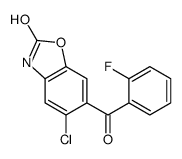 5-chloro-6-(2-fluorobenzoyl)-3H-1,3-benzoxazol-2-one Structure