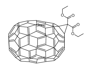 (1,2-METHANOFULLERENE C70)-71,71-DICARBOXYLIC ACID DIETHYL ESTER结构式