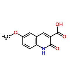 2-羟基-6-甲氧基喹啉-3-羧酸结构式