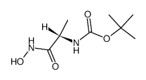 Carbamic acid, [(1S)-2-(hydroxyamino)-1-methyl-2-oxoethyl]-, 1,1-结构式
