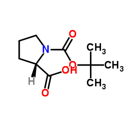 BOC-L-脯氨酸结构式