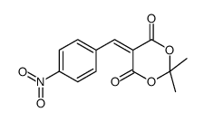 2,2-dimethyl-5-[(4-nitrophenyl)methylidene]-1,3-dioxane-4,6-dione结构式