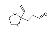 1,3-Dioxolane-2-propanal,2-ethenyl- Structure
