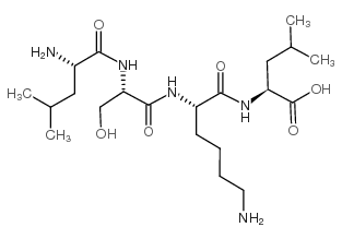 H-Leu-Ser-Lys-Leu-OH trifluoroacetate salt结构式