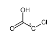 氯乙酸-2-13C结构式