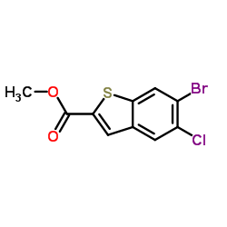Methyl 6-bromo-5-chloro-1-benzothiophene-2-carboxylate Structure