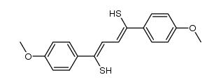 (Z,Z)-1,4-di(p-methoxyphenyl)-1,3-butadiene-1,4-dithiol结构式