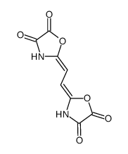 2,2'-ethanediylidene-bis-oxazolidine-4,5-dione结构式