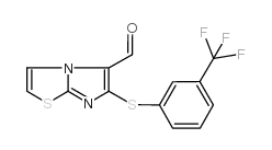 6-{[3-(三氟甲基)苯基]磺酰基}咪唑并-[2,1-b][1,3]噻唑-5-甲醛结构式