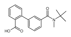 3'-(N-tert-butyl-N-methylamidyl)-2-biphenylcarboxylic acid结构式