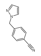 4-(1H-吡唑-1-基甲基)苄腈结构式