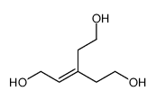 3-(2-hydroxyethyl)pent-2-ene-1,5-diol结构式