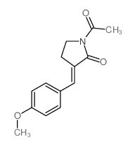 1-acetyl-3-[(4-methoxyphenyl)methylidene]pyrrolidin-2-one Structure