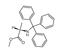 methyl N-trityl-(S)-alaninate Structure