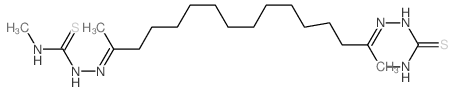 2,15-Hexadecanedione,bis(4-methyl-3-thiosemicarbazone) (8CI)结构式