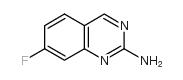 2-氨基-7-氟喹唑啉结构式
