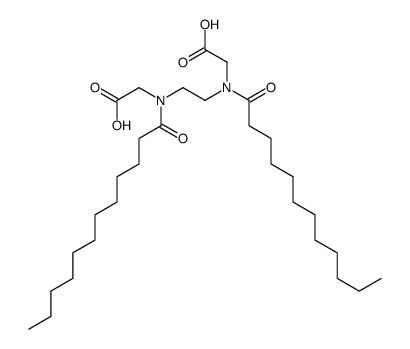 2-[2-[carboxymethyl(dodecanoyl)amino]ethyl-dodecanoylamino]acetic acid Structure