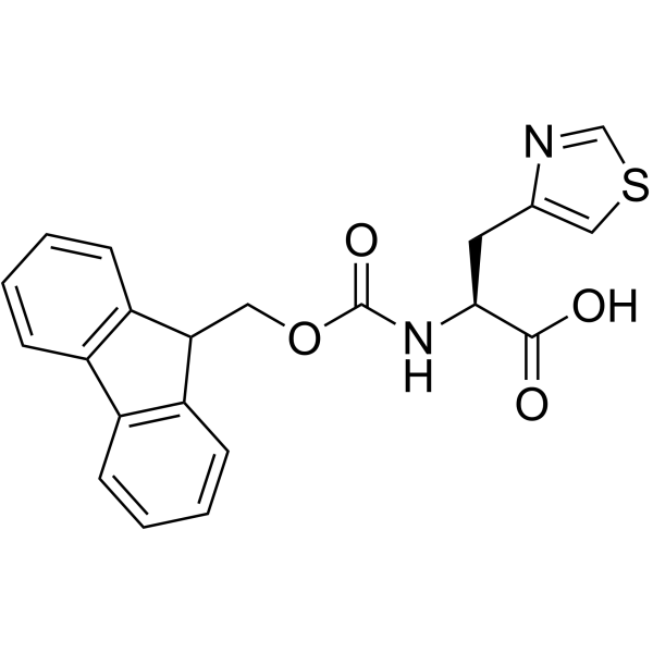 (S)-N-FMOC-4-噻唑丙氨酸结构式