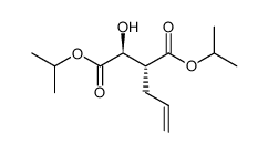 2(R)-allyl-3(S)-hydroxysuccinic acid diisopropyl ester Structure