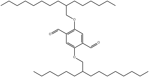 2,5-双((2-己基癸基)氧基)对苯二甲醛;2,5-双((2-己基癸基)氧基)对苯二醛结构式