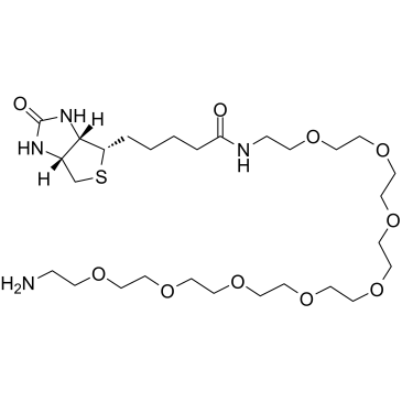 Biotin-PEG8-amine结构式