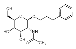 苯丙基2-乙酰氨基-2-脱氧-bD-吡喃葡萄糖苷结构式