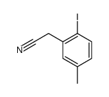 (2-Iodo-5-methylphenyl)acetonitrile Structure