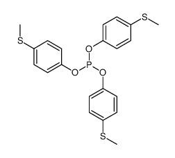 tris(4-methylsulfanylphenyl) phosphite Structure
