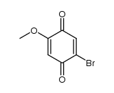 2-溴-5-甲基环己-2,5-二烯-1,4-二酮结构式