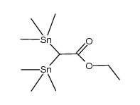 ethyl bis(trimethylstannyl)acetate Structure