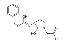 methyl 2-[[(2S)-3-methyl-2-(phenylmethoxycarbonylamino)butanoyl]amino]acetate结构式