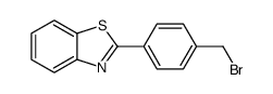 2-(4-溴甲基苯基)苯并噻唑结构式