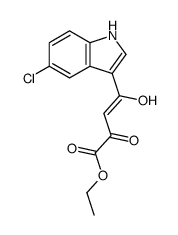 ethyl 4-(5-chloro-1H-indol-3-yl)-4-hydroxy-2-oxobut-3-enoate Structure