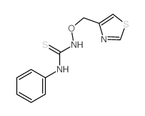 Thiourea,N-phenyl-N'-(4-thiazolylmethoxy)- Structure