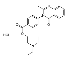2-(diethylamino)ethyl 4-(2-methyl-4-oxoquinazolin-3-yl)benzoate,hydrochloride结构式