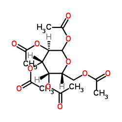 1,2,3,4,6-D-葡萄糖五乙酸酯结构式