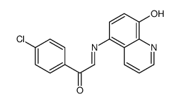 4'-Chloro-α-[(8-hydroxy-5-quinolyl)imino]acetophenone结构式