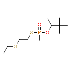 Methylphosphonothioic acid S-[2-(ethylthio)ethyl]O-(1,2,2-trimethylpropyl) ester结构式