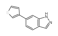 6-噻吩-3-基-1H-吲唑结构式