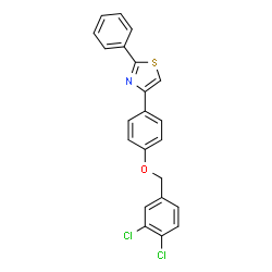 3,4-DICHLOROBENZYL 4-(2-PHENYL-1,3-THIAZOL-4-YL)PHENYL ETHER Structure
